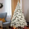 7.5ft Artificial Christmas Tree with 400 LED Lights and 1050 Bendable Branches, Christmas Tree Holiday Decoration, Creative Decorated Trees