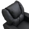 Kids Recliner Chair Black PVC