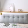 SOGA 120cm Silver Triangular Wedge Bed Pillow Headboard Backrest Bedside Tatami Cushion Home Decor