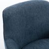 Richfield Cadet Blue Wood Base Swivel Chair