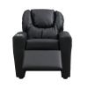 Kids Recliner Chair Black PVC