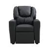 Kids Recliner Chair Black PVC