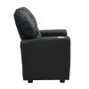 Kids Recliner Chair Black PVC