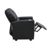 Kids Recliner Chair Black PVC