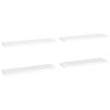 Floating Wall Shelves 4 pcs White 35.4"x9.3"x1.5" MDF