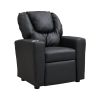 Kids Recliner Chair Black PVC