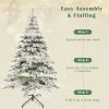 7.5ft Artificial Christmas Tree with 400 LED Lights and 1050 Bendable Branches, Christmas Tree Holiday Decoration, Creative Decorated Trees