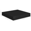 Floating Wall Shelves 2 pcs Black 9.1"x9.3"x1.5" MDF