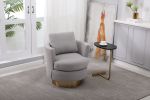 Teddy Swivel Barrel Chair, Swivel Accent Chairs Armchair for Living Room, Reading Chairs for Bedroom Comfy