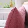 SOGA 100cm Red Triangular Wedge Bed Pillow Headboard Backrest Bedside Tatami Cushion Home Decor