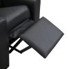 Kids Recliner Chair Black PVC