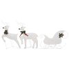 Reindeer & Sleigh Christmas Decoration 60 LEDs Outdoor White