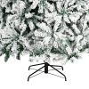 7.5ft Automatic Tree Structure PVC Material Green Flocking 1450 Branches Christmas Tree