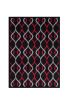 Jersey Area Rugs, Carpets For Livingroom, 7x10 Area Rugs ,3986 Black-Red