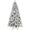 8FT PE/PVC/Pine Mixed Christmas Tree with Colorful + Warm Light 10-Function LED, Memory Wire & Easy Power Technology