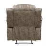 Classic Sandy Brown 1pc Reclining Chair Plush Comfort Pillow-Top Arms Vertical Tufting Solid Wood Luxury Living Room Furniture