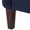 Alina Navy Blue Velvet Accent Arm Chair