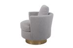 Teddy Swivel Barrel Chair, Swivel Accent Chairs Armchair for Living Room, Reading Chairs for Bedroom Comfy