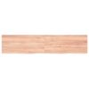 Wall Shelf Light Brown 70.9"x15.7"x(0.8"-1.6") Treated Solid Wood Oak