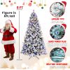 8FT PE/PVC/Pine Mixed Christmas Tree with Colorful + Warm Light 10-Function LED, Memory Wire & Easy Power Technology