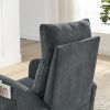 [Video] Welike 27.6"W Modern Accent High Backrest Living Room Lounge Arm Rocking Chair, Two Side Pocket(W83453347)