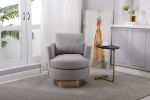 Teddy Swivel Barrel Chair, Swivel Accent Chairs Armchair for Living Room, Reading Chairs for Bedroom Comfy