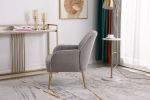 Modern Mid Century Chair Tufted Sherpa Armchair for Living Room Bedroom Office Easy Assemble