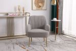 Modern Mid Century Chair Tufted Sherpa Armchair for Living Room Bedroom Office Easy Assemble