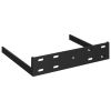 Floating Corner Shelves 4 pcs Black 9.8"x9.8"x1.5" MDF