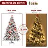 7.5ft Automatic Tree Structure PVC Material Green Flocking 1450 Branches Christmas Tree