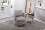 Teddy Swivel Barrel Chair, Swivel Accent Chairs Armchair for Living Room, Reading Chairs for Bedroom Comfy