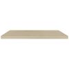 Floating Wall Shelves 2 pcs Oak 35.4"x9.3"x1.5" MDF