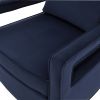 Alina Navy Blue Velvet Accent Arm Chair