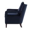 Alina Navy Blue Velvet Accent Arm Chair