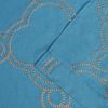 Embroidered Moroccan Trellis Sheer Grommet Curtain Panel Set