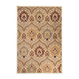 Augusta Vintage Floral Damask Indoor Area Rug or Runner (Color: Camel, size: 2'x3')