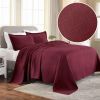 Basket Weave Matelasse Cotton Bedspread Set