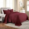 Basket Weave Matelasse Cotton Bedspread Set