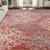 Leigh Traditional Floral Scroll Indoor Area Rug or Runner Rug Or Door Mat