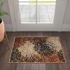 Leigh Traditional Floral Scroll Indoor Area Rug or Runner Rug Or Door Mat