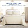 Basket Weave Matelasse Cotton Bedspread Set