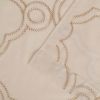 Embroidered Moroccan Trellis Sheer Grommet Curtain Panel Set