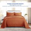 Basket Weave Matelasse Cotton Bedspread Set