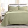 Basket Weave Matelasse Cotton Bedspread Set