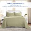 Basket Weave Matelasse Cotton Bedspread Set