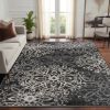 Leigh Traditional Floral Scroll Indoor Area Rug or Runner Rug Or Door Mat