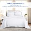 Basket Weave Matelasse Cotton Bedspread Set