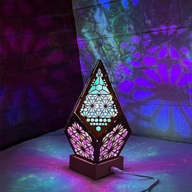 1pcs Bohemia Star Projector Lamp Large Floor Stand Colorful LED Desk Lamp Floor Lamp, Party Light, Mood Light (Color: Multi Color)