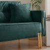 70" Velvet Sofa Couch Luxury Modern Upholstered 3-Seater sofa with 2 Pillows for Living Room, Apartment and Small Space