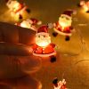 2M 20LED Santa Claus Snowflake LED Light String Christmas Decoration For Home Xmas Tree Ornament 2022 Navidad Kids Gift New Year